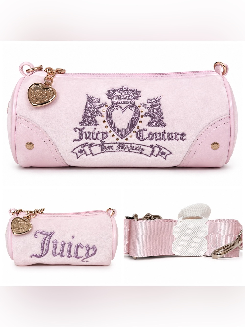 Juicy Couture Heritage 3-Piece Barrel Bag Boxed Gift Set.  NEW! - Picture 8 of 16